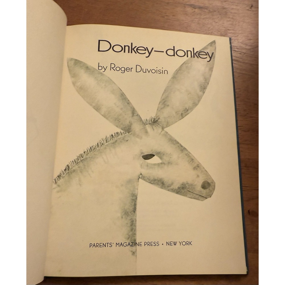 DONKEY-DONKEY by ROGER DUVOISIN | PARENTS' MAGAZINE PRESS VINTAGE 1968 EUC - Picture 5 of 7